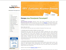 Tablet Screenshot of penerjemahtersumpah.com